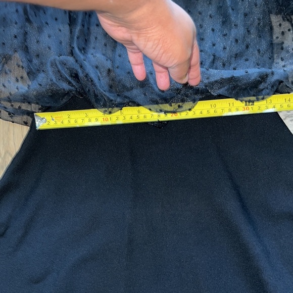 NEW! Zara Dotted Mesh Sleeve Dress - Picture 6 of 9